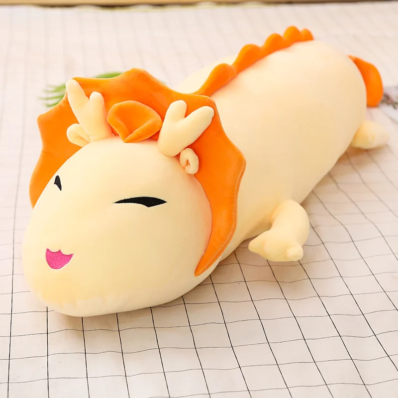 Peluche dragón gigante blanco suave para dormir y jugar - imagen 4