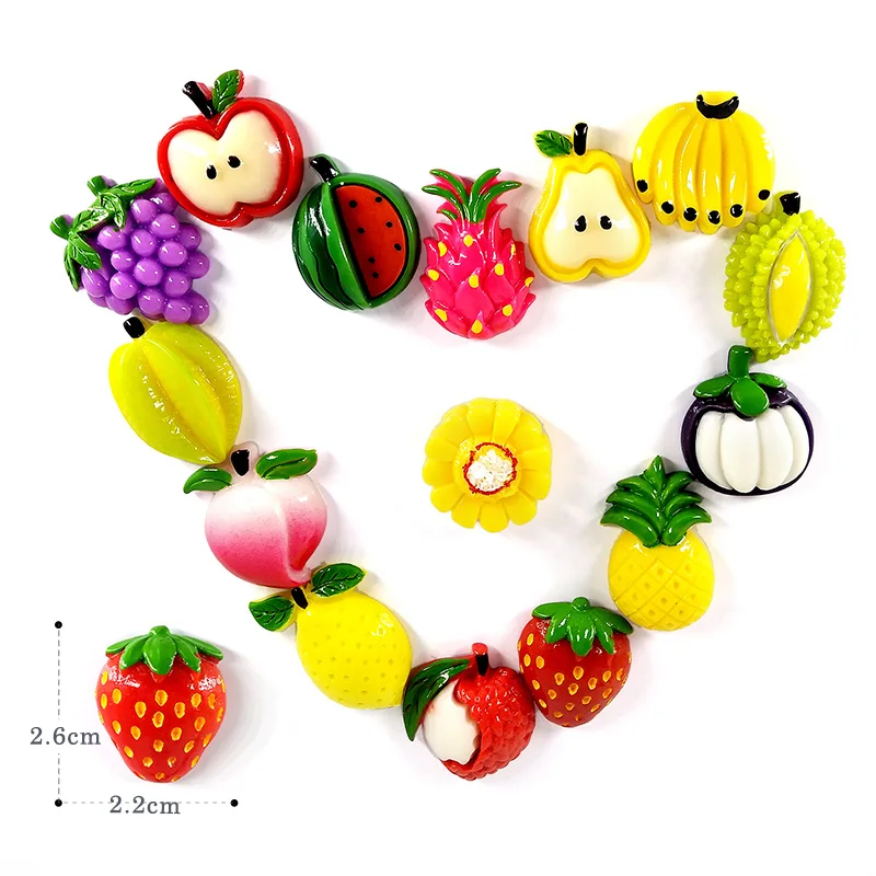Imanes decorativos Frutas y Verduras para frigorífico – Cocina infantil - imagen 2