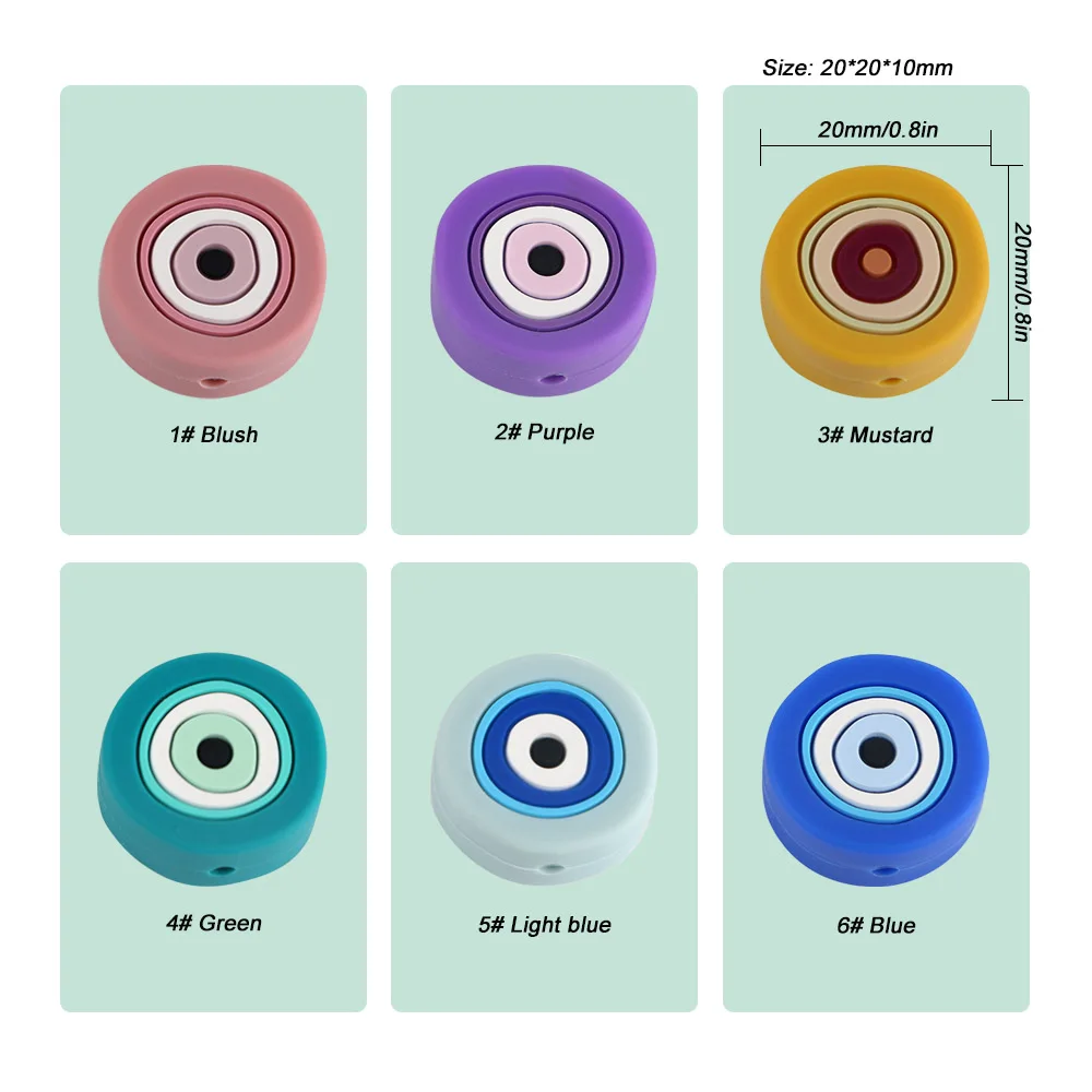 Cuentas de silicona ojos de ángel para manualidades infantiles - imagen 2