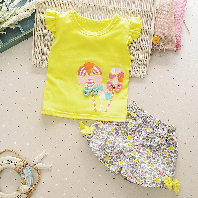 Conjunto de verano bebé niño Neonate: chaleco de algodón y shorts - imagen 4