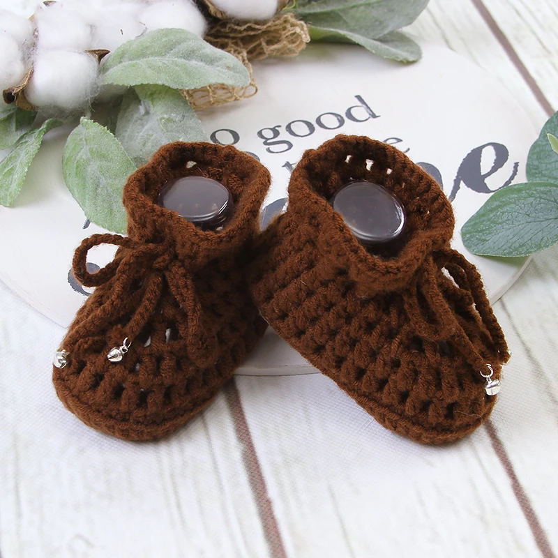 Zapatos de punto para bebé recién nacido – sin cordones hechos a mano - imagen 3