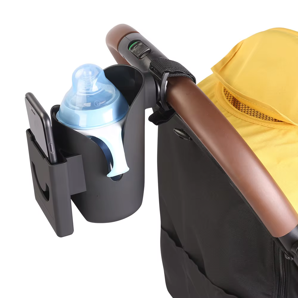 Portavasos universal para cochecito – Soporte teléfono y bebida - imagen 4