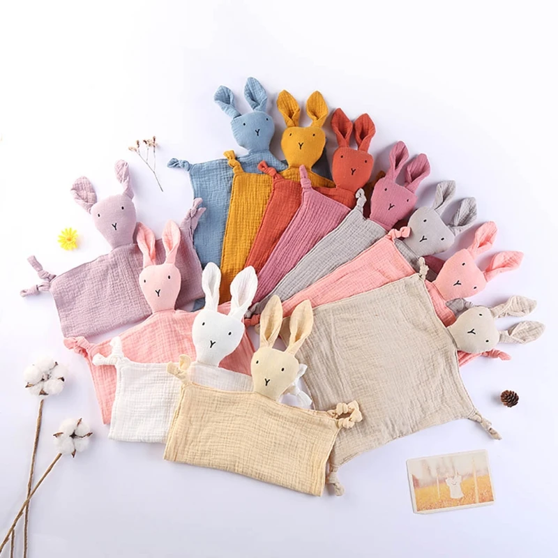 Babero absorbente de algodón para bebé – Estampado animalitos suave