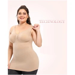Top de lactancia sin mangas para talla grande en embarazo cómodo