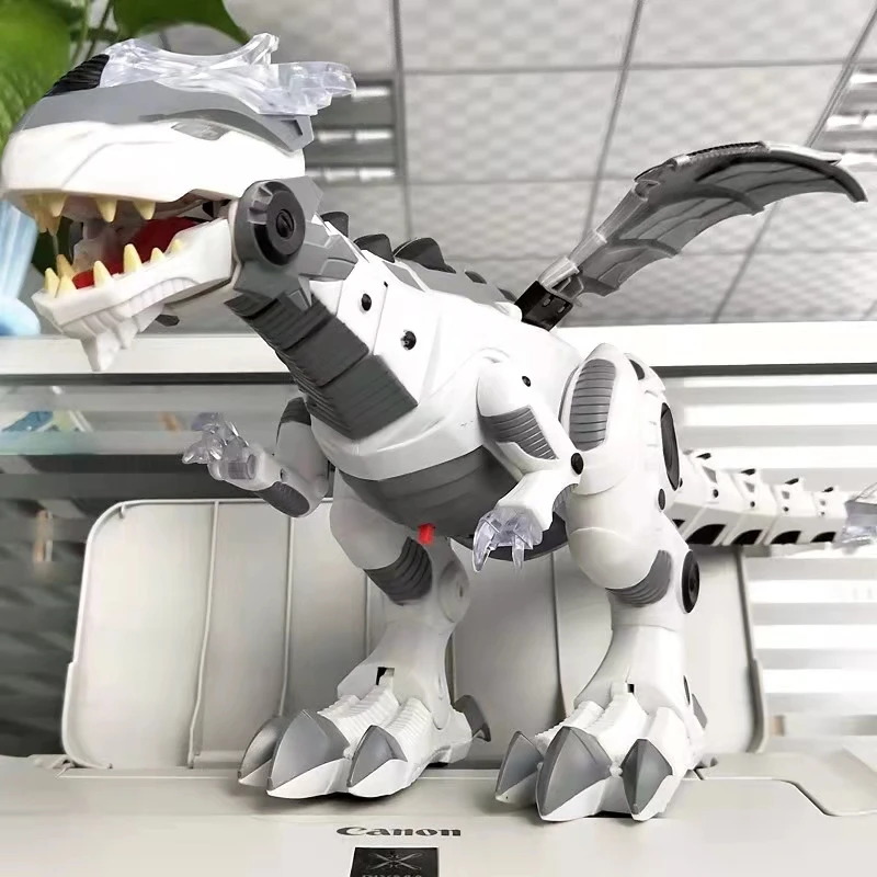 Dinosaurio electrónico para caminar – Juguete mecánico con alas para niños - imagen 2