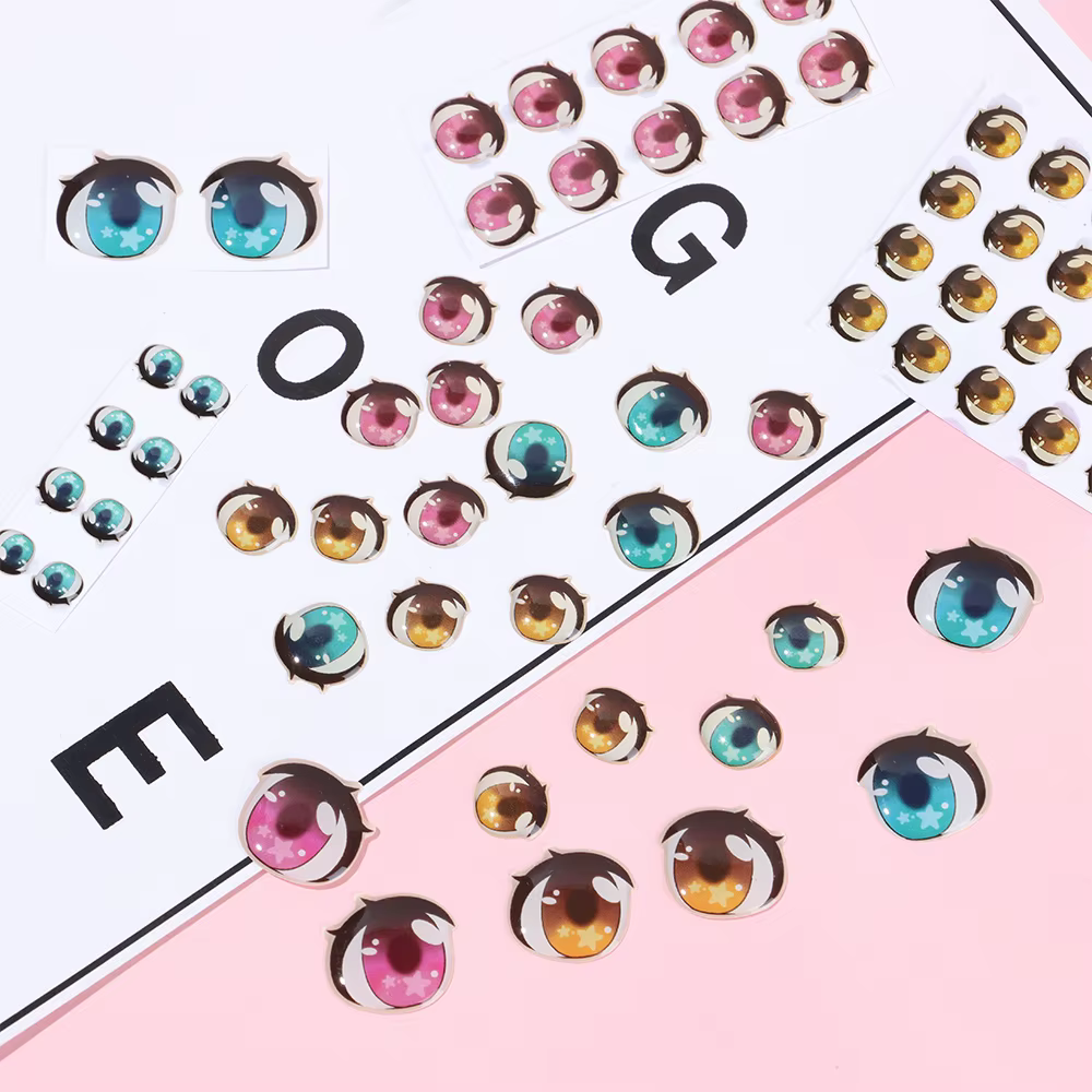 Ojos de muñeca – Accesorios coloridos divertidos para juego creativo - imagen 5