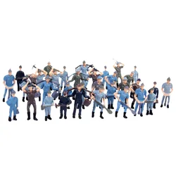 Figuras personal ferroviario para tren de juguete, estilo realista