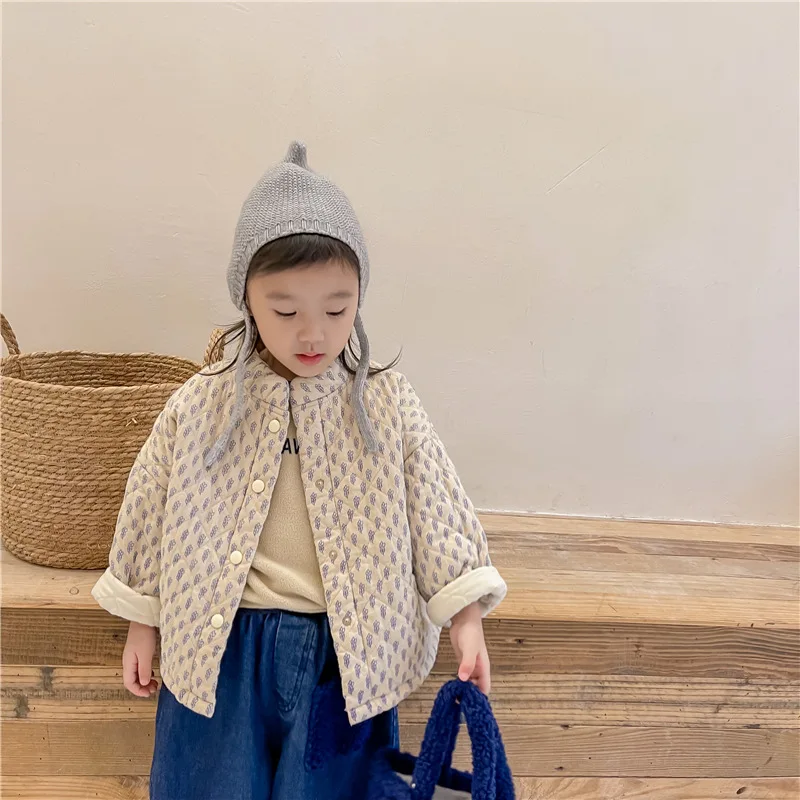 Abrigo invierno grueso infantil algodón estampado cálido para niños - imagen 5