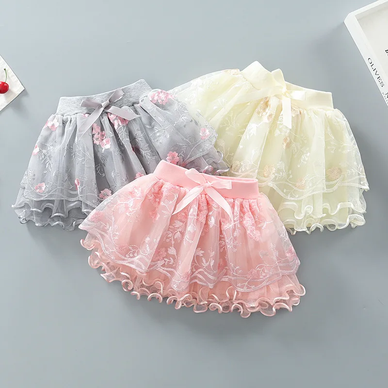 Falda tutú de malla para niñas estilo princesa, todo el año