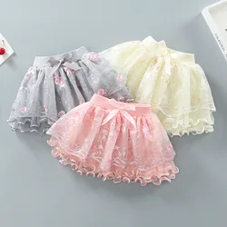 Falda tutú de malla para niñas estilo princesa, todo el año