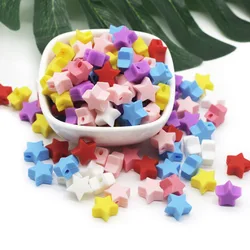 Mordedor de silicona con forma de estrella para dentición – Cadena masticable Cute-Idea