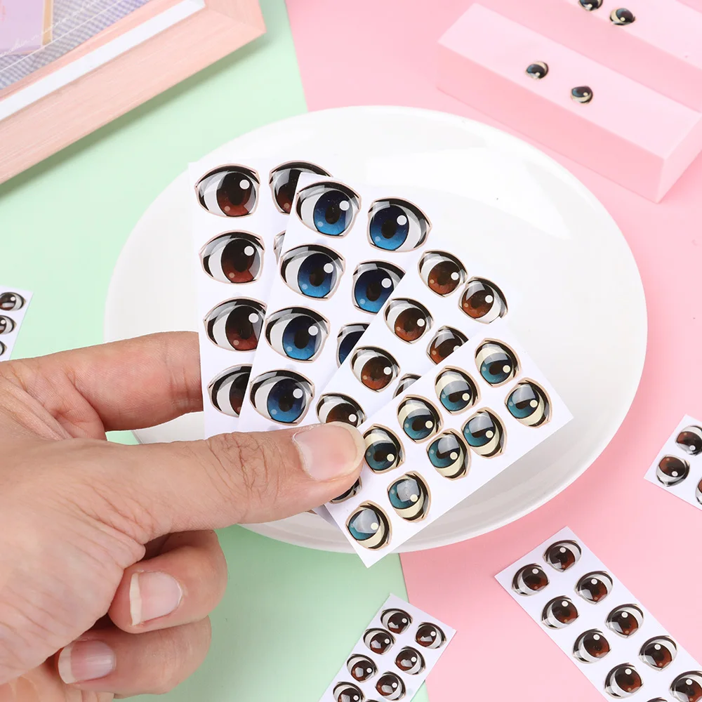 Ojos de cristal para muñecas - Pegatinas animadas, estilo anime - imagen 2