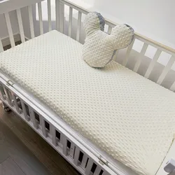 Juego de cama bebé invierno con sábana suave y funda lino