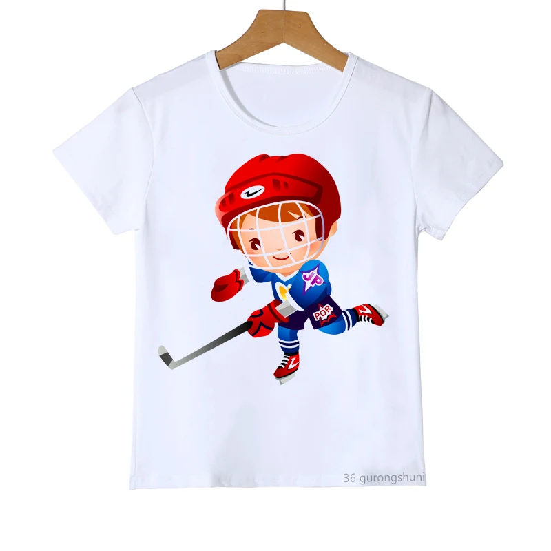 Camiseta infantil de verano con estampado de hockey - imagen 3