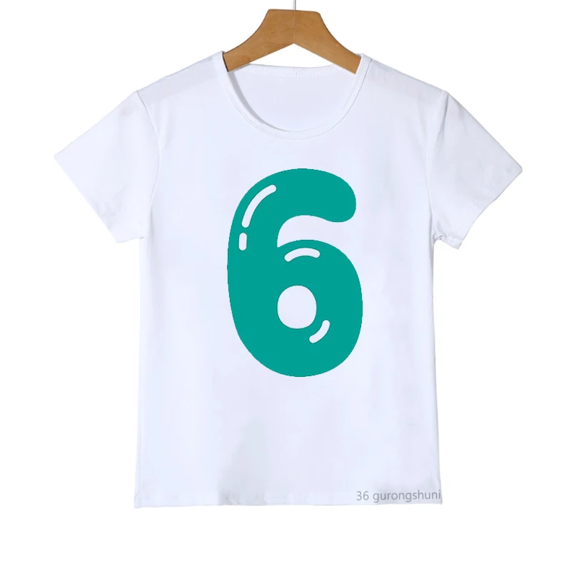 Camiseta manga corta niño diseño kawaii perfecta para cumpleaños