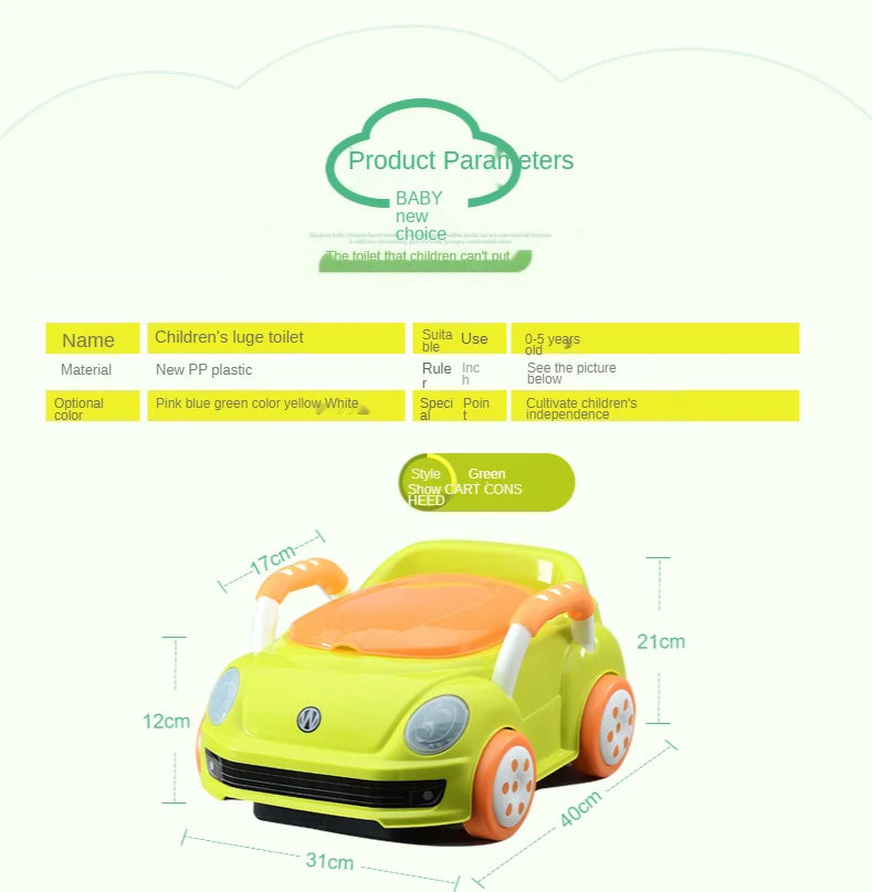 Orinal portátil para niños pequeños