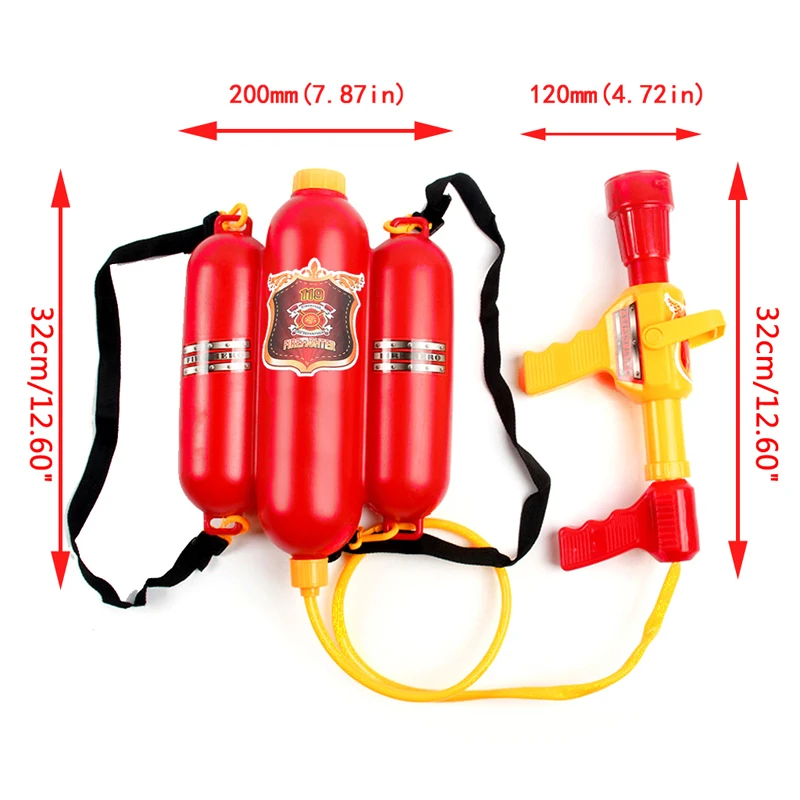 Mochila de bombero con pistola de agua para niños – Juguete exterior - imagen 2