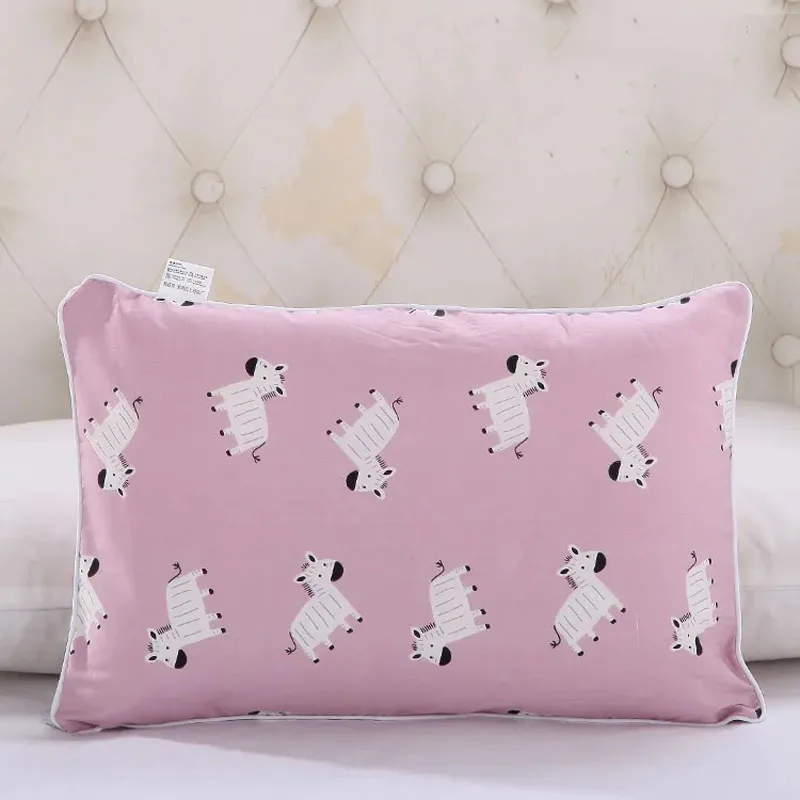 Funda de almohada bebé transpirable – Estampado de dibujos animados con cremallera