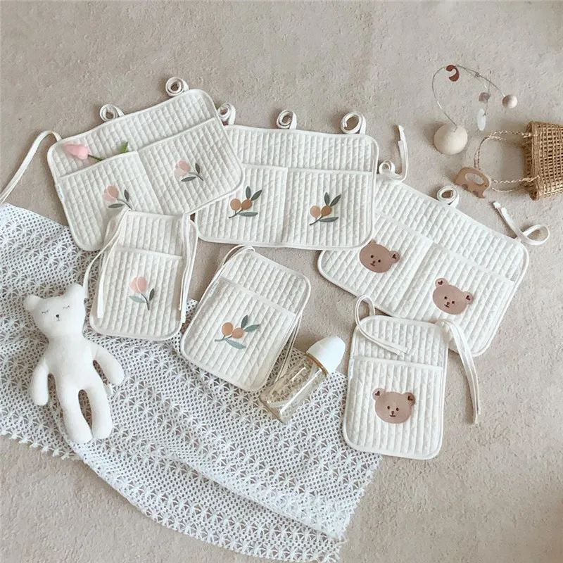Bolsas caddy de pañales de algodón con múltiples compartimentos