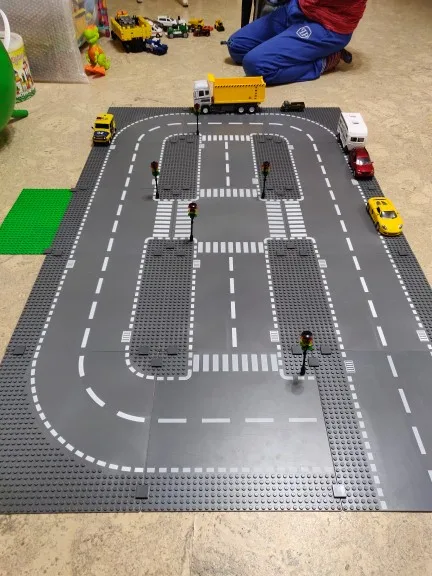 Placas LEGO compatibles – Base curva y recta para ciudad - imagen 5