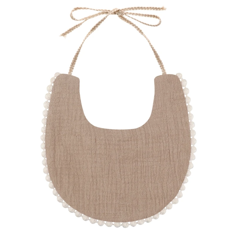Toalla de saliva con borlas estilo floral