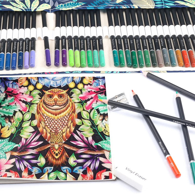 Lápices de colores premium para niños estuche lona artesanal extras - imagen 3