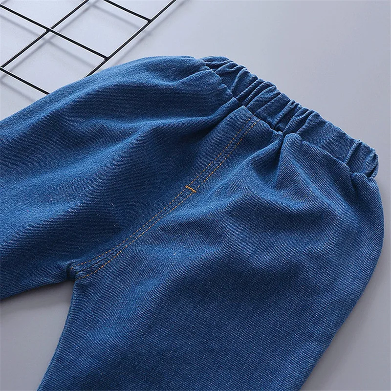 Pantalones deportivos de mezclilla para bebé, algodón entretiempo - imagen 4