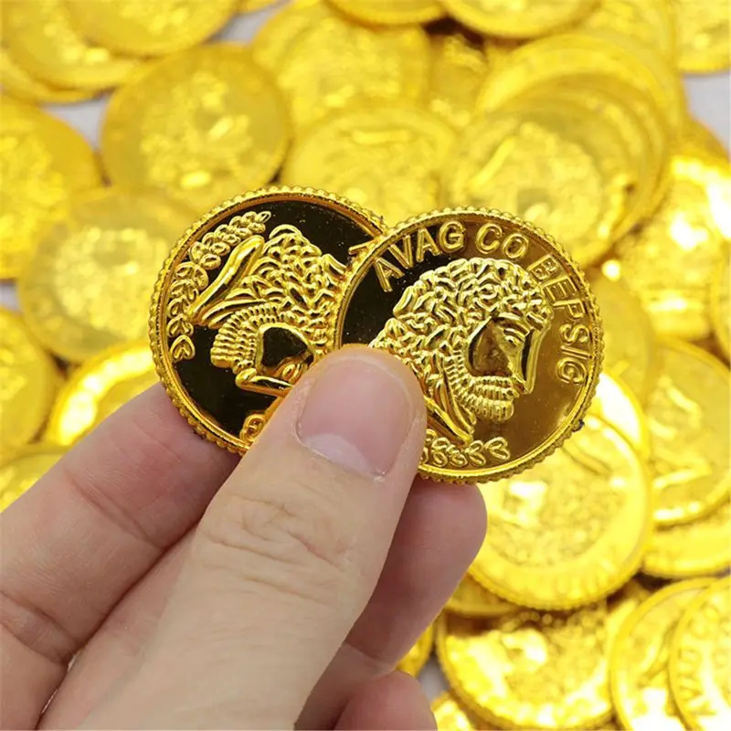 Pièces d’or en plástico sin BPA para favor