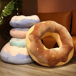 Cojín de peluche donut de chocolate para Navidad