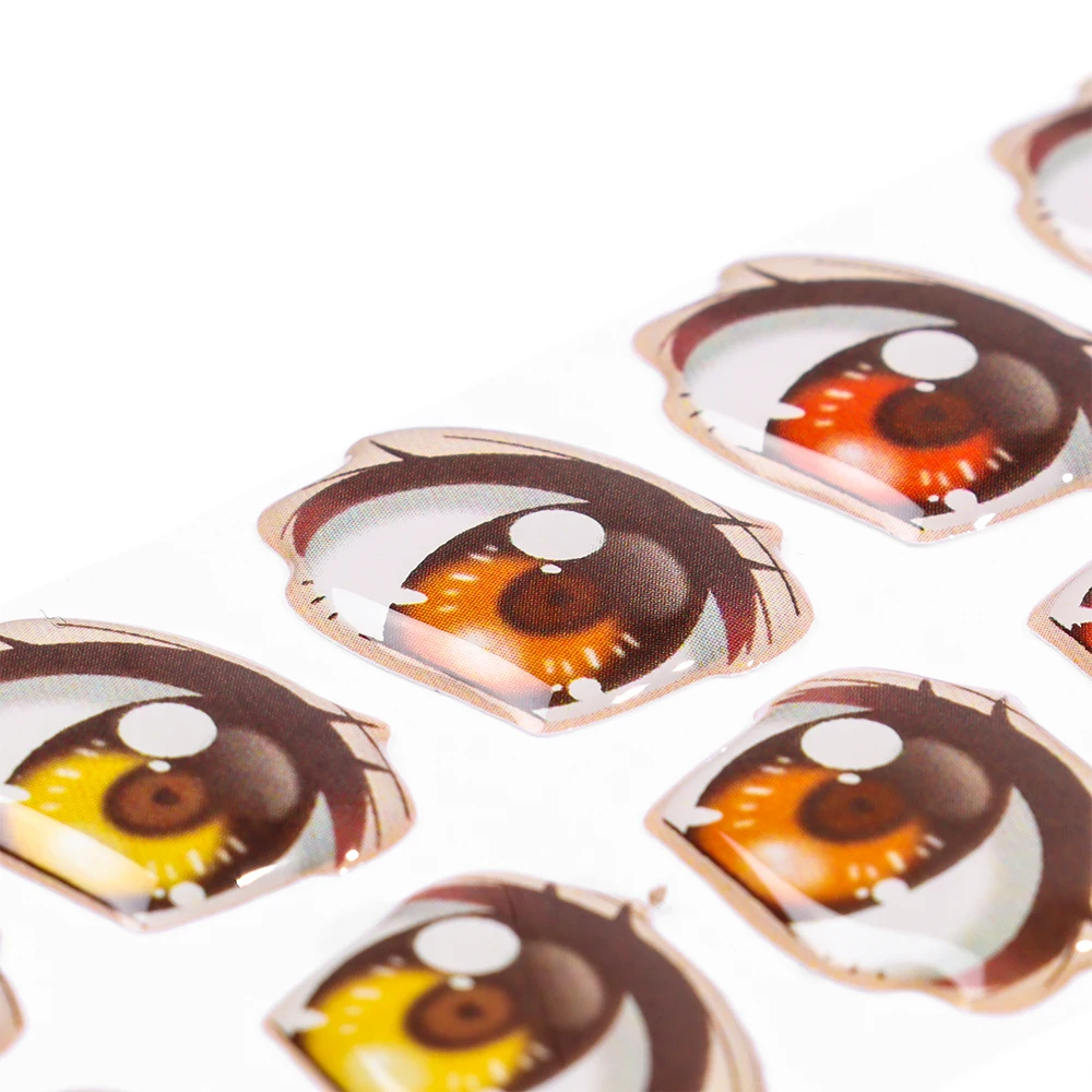 Ojos de cristal para muñecas – Pegatinas adhesivas estilo anime - imagen 5