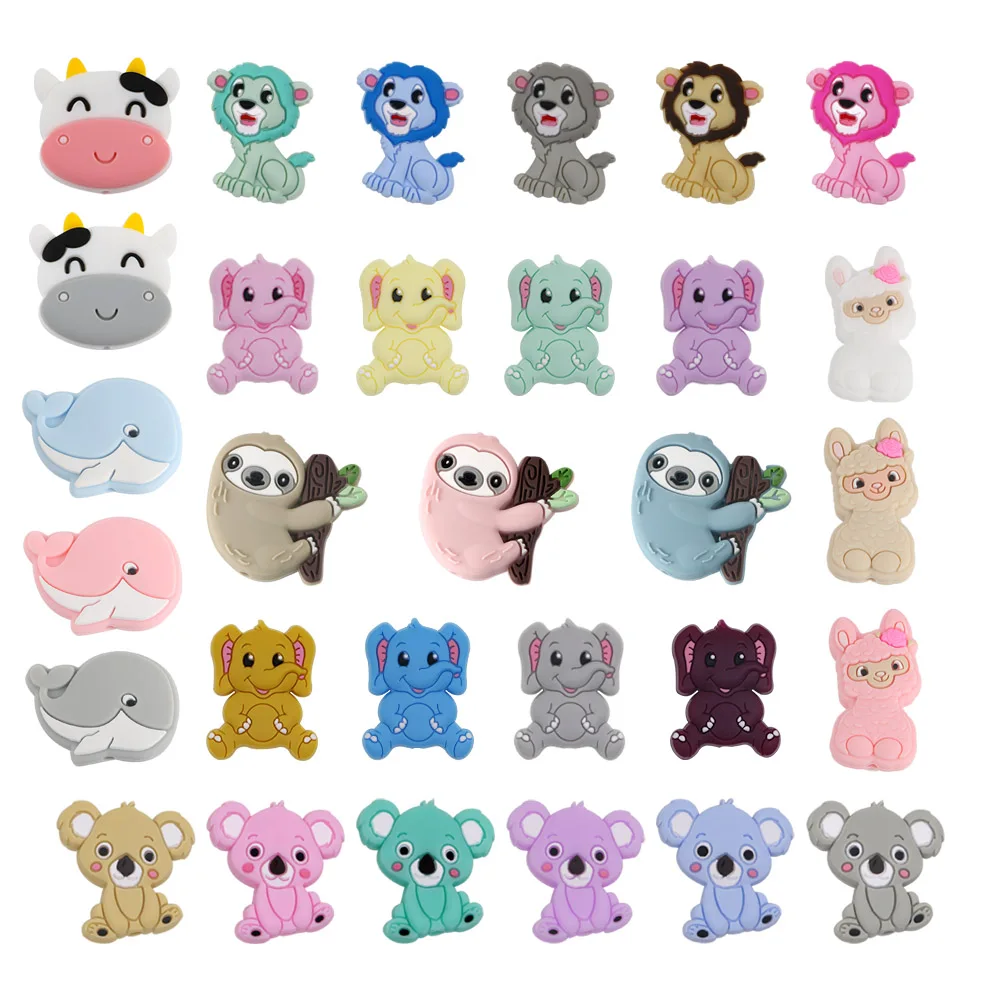 Kovict Perlas de silicona animales para manualidades infantiles DIY - imagen 3
