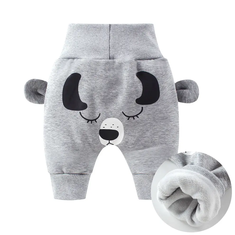 Pantalones de terciopelo con estampado para niños – Cálidos para otoño e invierno