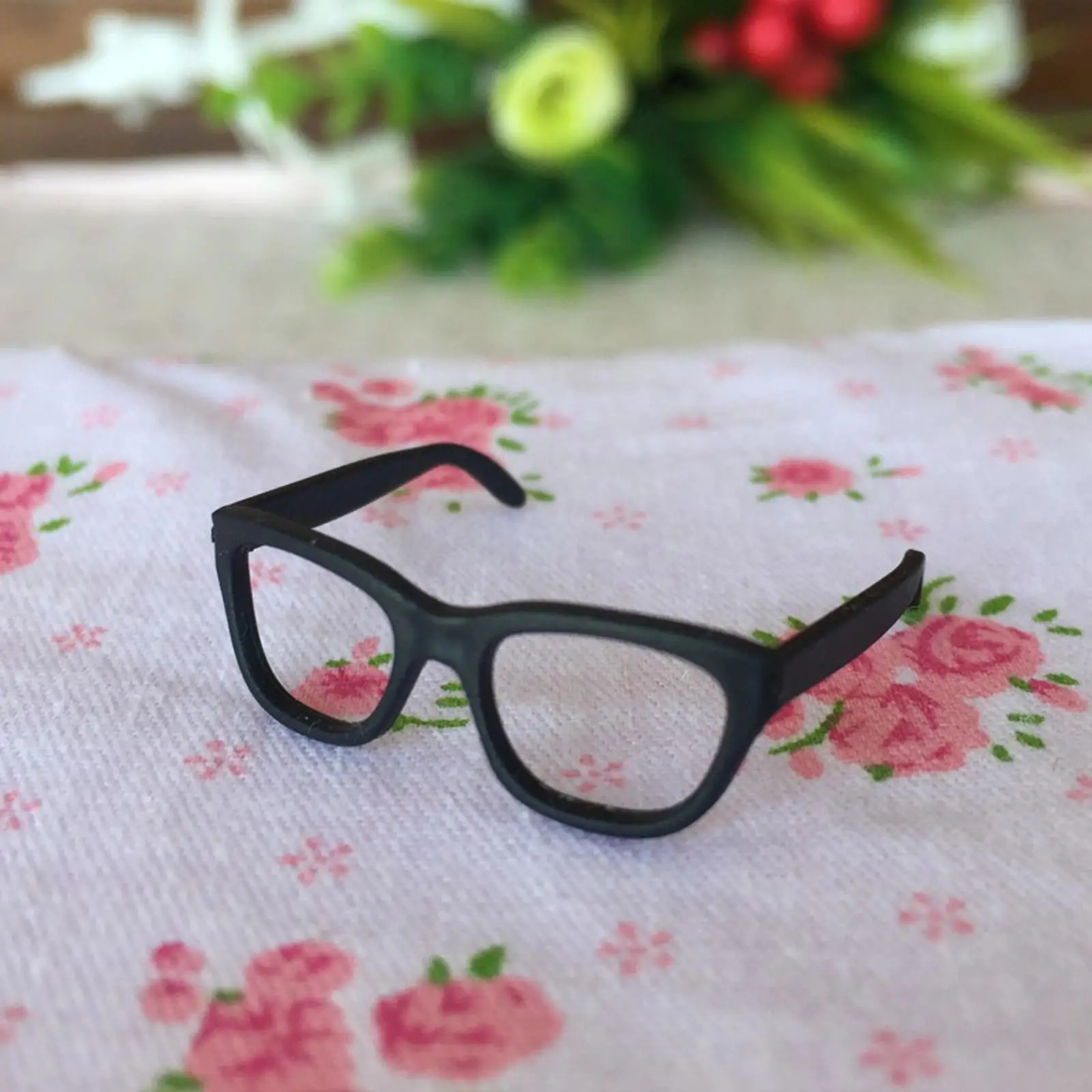 Gafas de muñeca miniatura de plástico ABS sin lentes - imagen 2