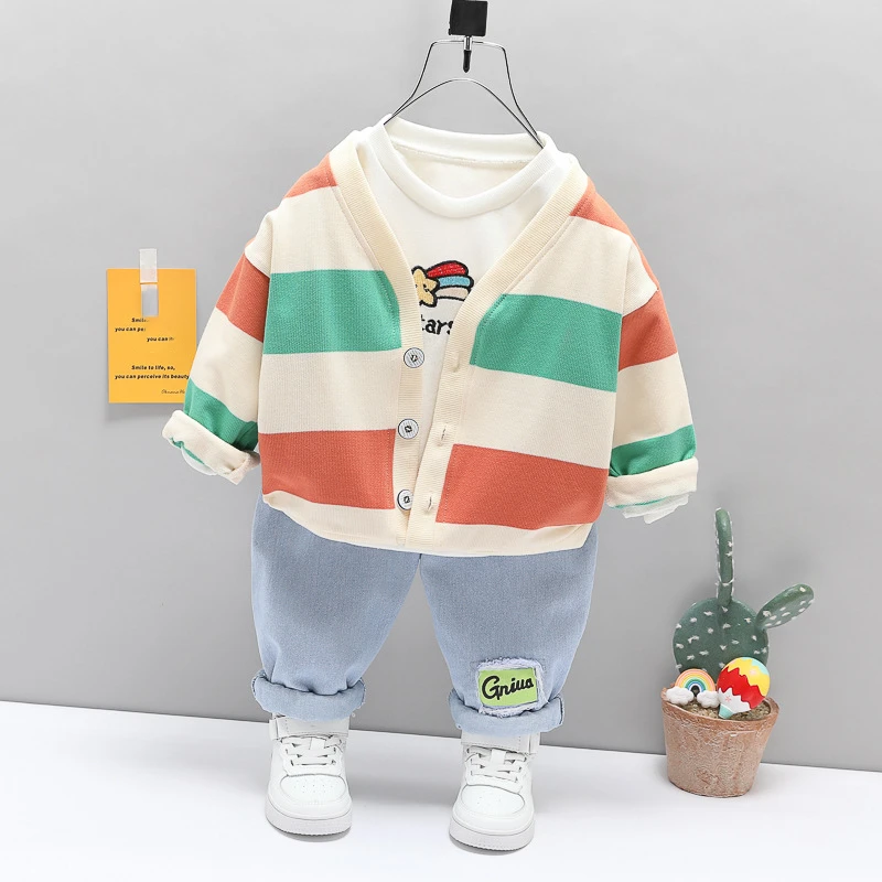 Chándal infantil primavera otoño con chaqueta, camiseta y pantalón - imagen 4