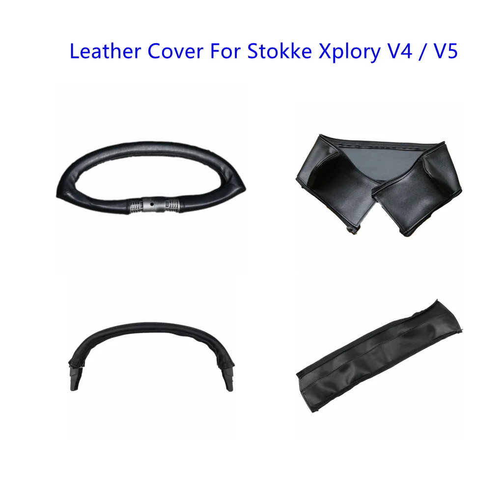 Stokke Xplory V4/V5 - Funda mango reposabrazos cuero PU - imagen 3