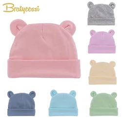 Gorro suave de algodón para recién nacido unisex, fotografía