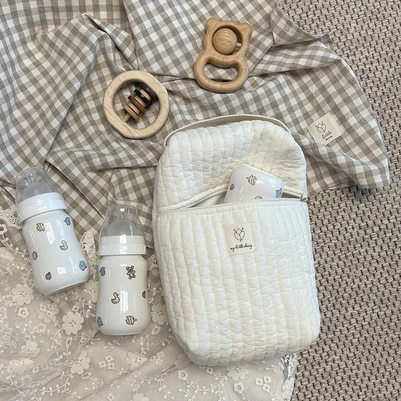 Bolsa de pañales algodón para mamá – Estilo informal coreano - imagen 4