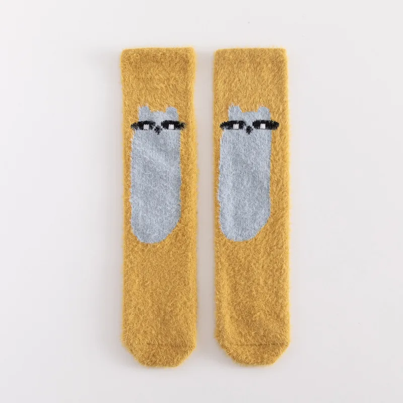 Calcetines altos de cashmere con dibujos para niños – Suaves y transpirables - imagen 5