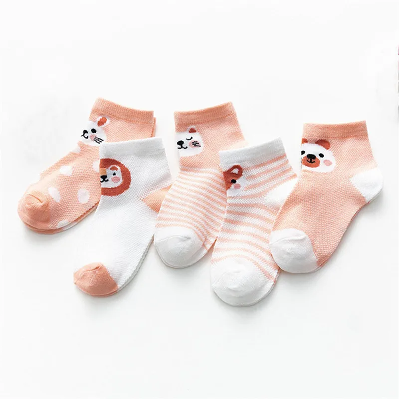 Calcetines de malla finos para recién nacido con dibujos animados - imagen 2