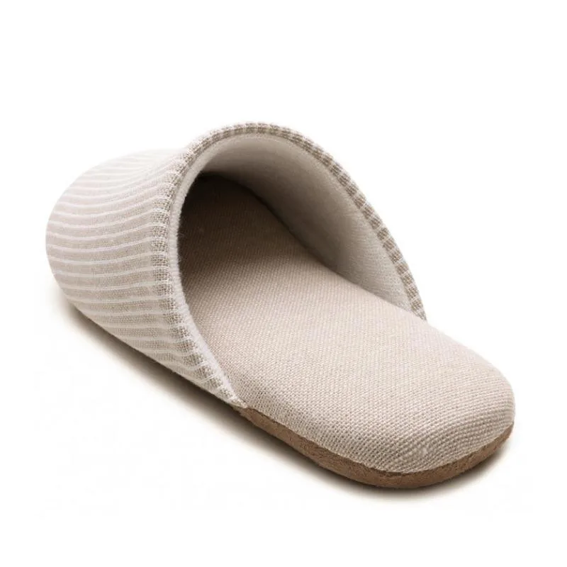Zapatillas de casa silenciosas algodón estilo japonés - imagen 4