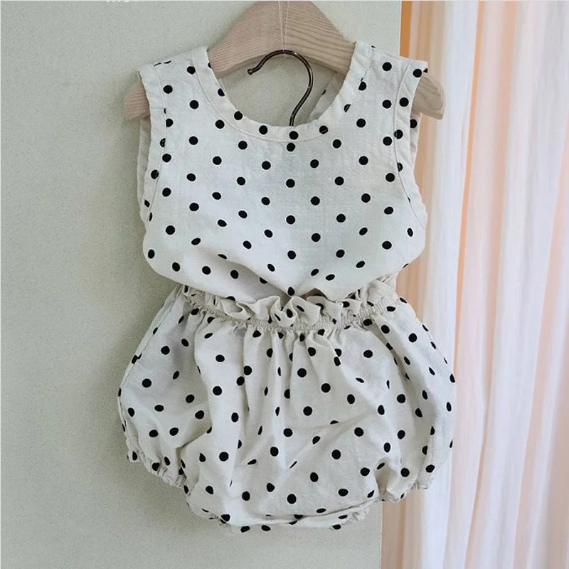 Ropa de verano para bebé: chaleco de lunares MILANCEL - imagen 2