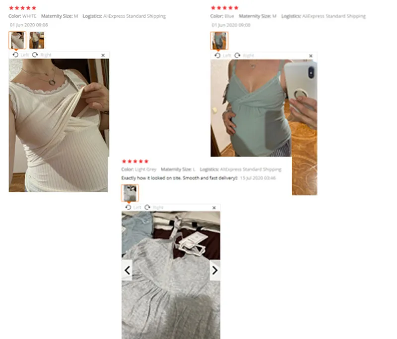 Top de maternity sin mangas en tono nude con abertura para lactate lateral