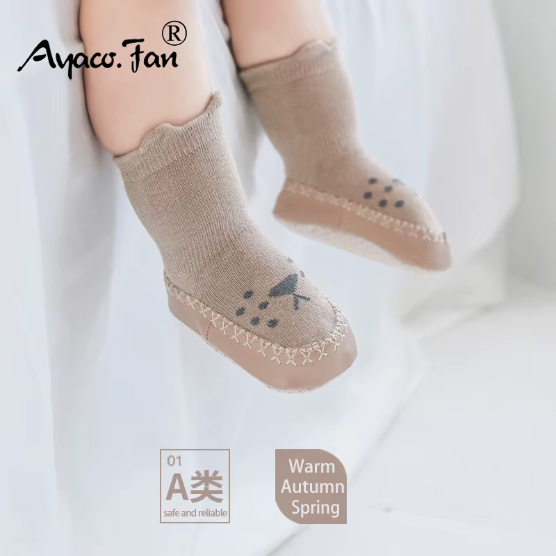 Calcetines antideslizantes de algodón para bebé 0-2 años - suela suave - imagen 5