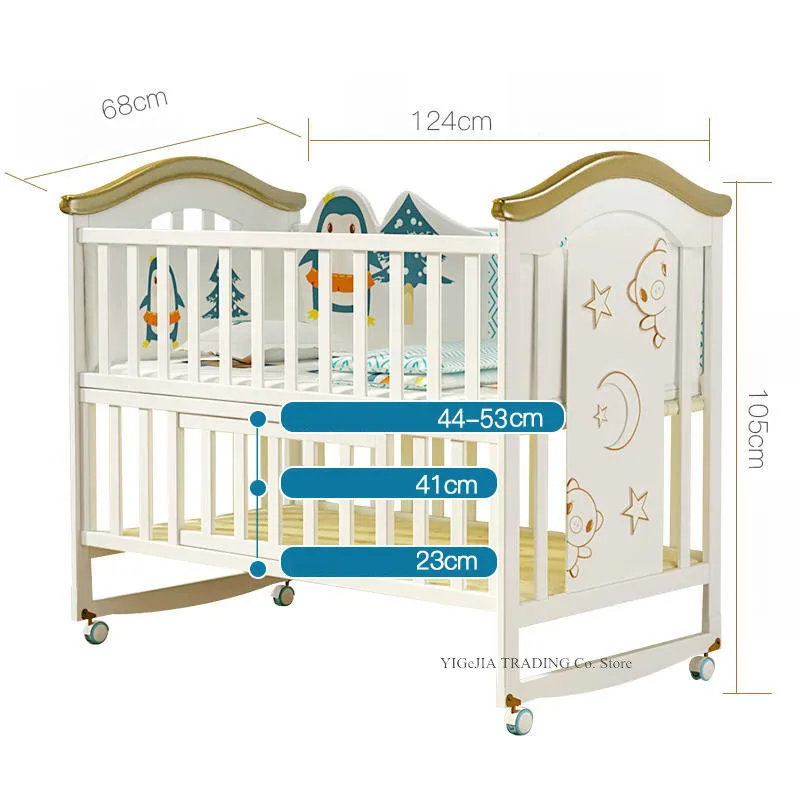 Cuna convertible de madera para colecho infantil – Multifunción - imagen 3