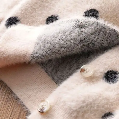 Cárdigan de punto con lunares para niña – Colección primavera - imagen 5