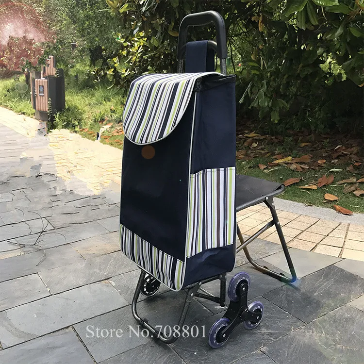 Carrito sube escaleras y asiento