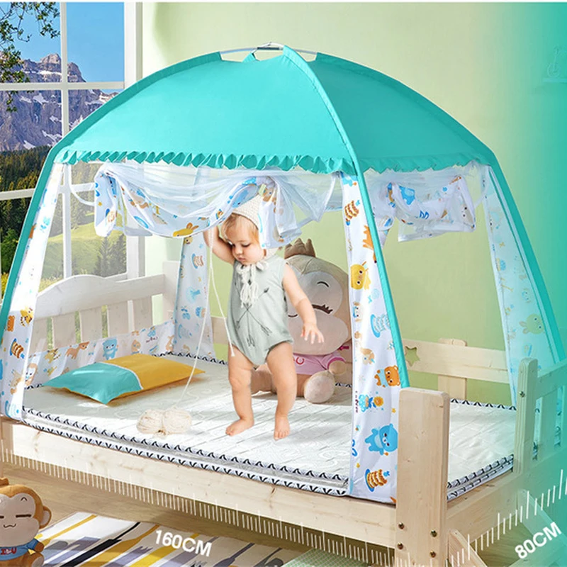 Mosquitera para cama de bebé con dosel anticaída en guardería