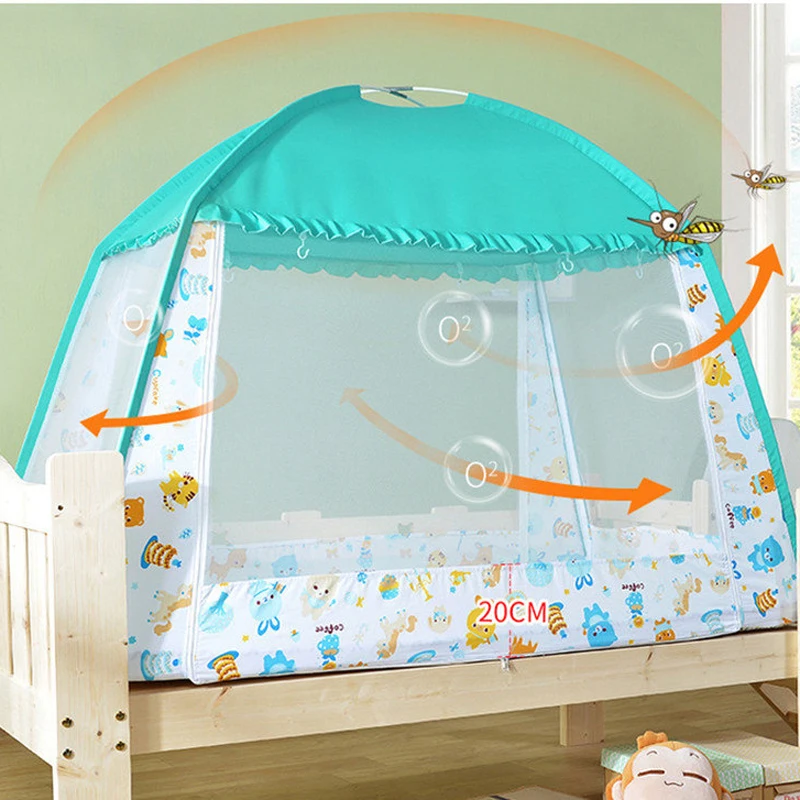 Mosquitera para cama de bebé con dosel anticaída en guardería - imagen 2