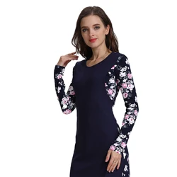Vestido de lactancia midi de maternidad con parches florales