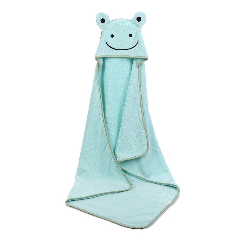 Toalla de baño para bebé con capucha – Lana Coral suave - imagen 5